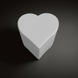 Столик в ванную комнату Artwork 51х50 см, керамический декоративный на стальной основе "cuori", Kerasan 4714K1 Kerasan