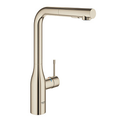 Смеситель для кухни с выдвижной лейкой Essence никель, Grohe 30270BE0 Grohe