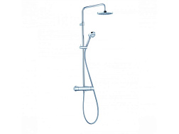 Душевая система без излива Logo 3 режима, 20 см, round, термостат, верхний душ, с лейкой, Kludi 6809205-00 Kludi