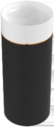 Напольная раковина Octagon 40х40х95 см, отделка черная кожа, TitanCeram, Villeroy&Boch 417000PU Villeroy&Boch