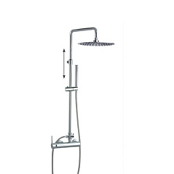 Душевая система без излива Drako 1 режим ручной лейки, 30 см, round, верхний душ, с лейкой, Ramon Soler 3358RM300 Ramon Soler