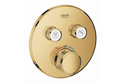 Внешний термостат Grohtherm SmartControl 2 функции, золото, Grohe 29119GL0 Grohe
