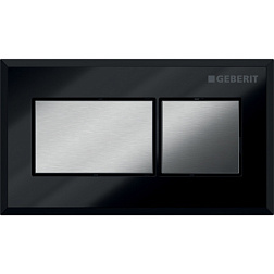 Дистанционная панель смыва Sigma12 панель черная, клавиши хром, пластик, Geberit 116.051.KV.1 Geberit