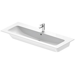 Подвесная раковина ME by Starck 123х49х18 см, санфарфор, с отв. под смеситель, Duravit 2361120000 Duravit