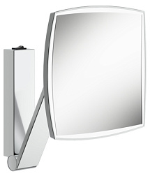 Настенное косметическое зеркало для ванной iLook_move квадратное, интегрированный трансформатор 12 v, хром, с подсветкой, Keuco 17613019004 Keuco