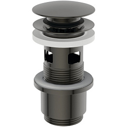 Сливной набор для раковины push to open, графит, с переливом, Ideal Standard E1482A5 Ideal Standard