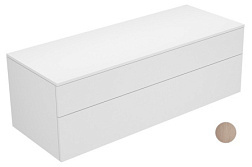 Тумба для ванной Edition 400 2 ящика, дуб кашемир, подвесной монтаж 140х53,5х47,2 см, Keuco 31763870000 Keuco