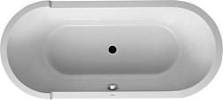 Акриловая ванна Starck 180х80 см, встраиваемая, два наклона, овальная, Duravit 700009000000000 Duravit