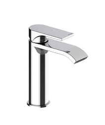 Смеситель для умывальника Apice с плоской рукояткой flat, неповоротный излив, с донным клапаном, Bossini E89608.030 Bossini