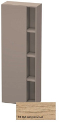 Шкаф-колонна DuraStyle 50х24х140 см, корпус-базальт матовый, фронт-дуб натуральный, левый, подвесной монтаж, Duravit DS1238L3043 Duravit