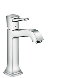 Смеситель для умывальника Metropol Classic неповоротный излив, с донным клапаном, Hansgrohe 31302000 Hansgrohe