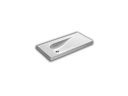Подвесная раковина Grandangolo 100х50х17 см, санфаянс, Hatria Y0VA01 Hatria