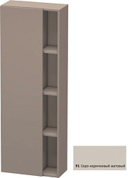 Шкаф-колонна DuraStyle 50х24х140 см, корпус-базальт матовый, фронт-серо-коричневый, левый, подвесной монтаж, Duravit DS1238L9143 Duravit