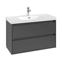 Модуль под раковину Skyla 97,2х43,9х59,6 см, графит матовый лак, Villeroy&Boch C79900VR Villeroy&Boch
