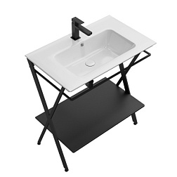 Консоль для раковины Piano 73х47х83,3 см, Next, черная матовая, Kerama Marazzi PIA.N.75\BLK Kerama Marazzi
