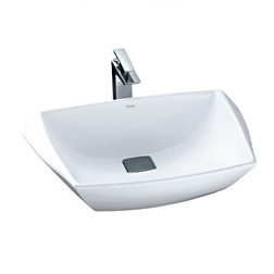 Накладная раковина Jewelhex 60,7х48,3х21,1 см, с покрытием cefiontect, санфарфор, TOTO LW681B#W TOTO