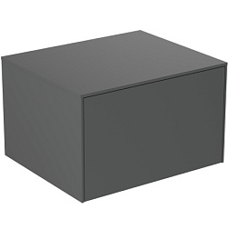 Модуль под раковину Conca 60х50,5х37 см, без выреза в столешнице, антрацит матовый, система push-to-open, Ideal Standard T4311Y2 Ideal Standard