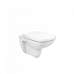 Подвесной унитаз Debba 35,5х54 см, безободковый, с сиденьем, Roca ZRU9302826+734699L00Y Roca