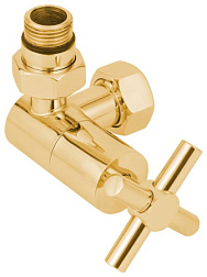 Вентиль для полотенцесушителя левый, золотой, Сунержа 03-1410-1234 Сунержа