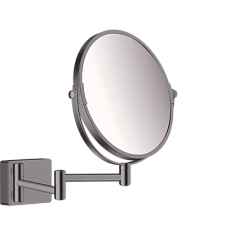 Настенное косметическое зеркало для ванной AddStoris шлифованный, цвет черный, Hansgrohe 41791340 Hansgrohe