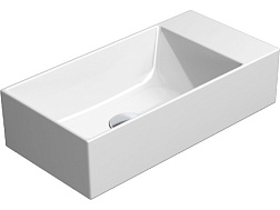 Подвесная раковина Kube-x 50х25х12 см, extraglaze, санфаянс, GSI 9486011 GSI