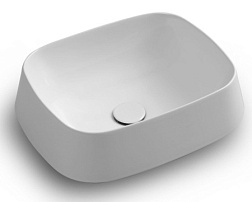 Накладная раковина Tao 50х42х18 см, санфарфор, White Ceramic W1040701 White Ceramic