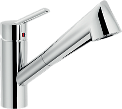 Смеситель для кухни с выдвижной лейкой Oz, Nobili OZ117/T2CR Nobili