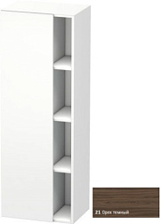 Шкаф-колонна DuraStyle 50х36х140 см, корпус-белый матовый, фронт-орех темный, левый, подвесной монтаж, Duravit DS1239L2118 Duravit