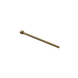 Рожковый полотенцедержатель Vela R 45 см, брашированный, одинарный, бронза, неповоротный, Kludi 58977N1S Kludi