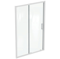 Душевая дверь в нишу Connect 2 140х195 см, реверсивная, 6 мм, белый профиль, Ideal Standard K968601 Ideal Standard
