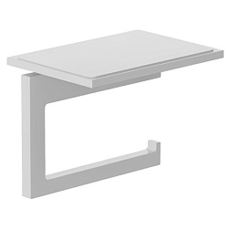 Держатель туалетной бумаги Vela C с полкой, матовый, цвет белый, Kludi 3197153 Kludi