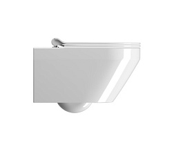 Подвесной унитаз Kube-x 36х55 см, система смыва swirlflush, без крепежа в комплекте, без сиденья, тихий смыв, GSI 941511 GSI