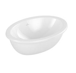 Встраиваемая сверху раковина Loop&Friends 57х41 см, CeramicPlus, санфарфор, Villeroy&Boch 4A6200R1 Villeroy&Boch