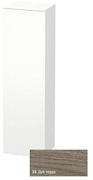 Шкаф-колонна DuraStyle 40х36х140 см, фронт - дуб терра, корпус -  белый матовый, левый, подвесной монтаж, Duravit DS1219L3518 Duravit