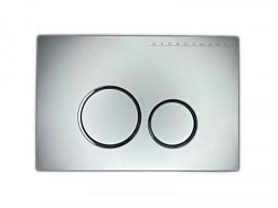 Клавиша смыва Hydrosmart матовая, пластик, механическая, хром, Nofer 07812.S Nofer