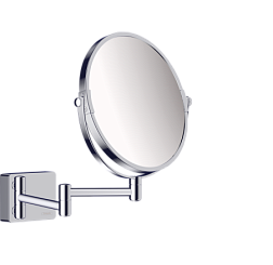 Настенное косметическое зеркало для ванной AddStoris d 19 см, хром, Hansgrohe 41791000 Hansgrohe