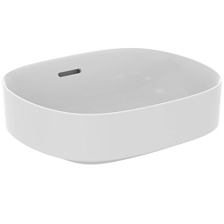 Накладная раковина Linda-X 45х38х15,5 см, с переливом, санфарфор, белый матовый, Ideal Standard T4399V1 Ideal Standard