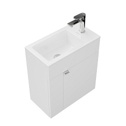 Модуль под раковину Lato 49,5х27х55 см, белая глянцевая, Kerama Marazzi LA.50\WHT Kerama Marazzi