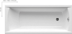 Акриловая ванна Classic 140х70 см, Ravak CA81000000 Ravak