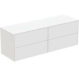 Тумба для ванной Conca 4 ящика, белый матовый, подвесной монтаж 158,7х50,5х55 см, Ideal Standard T4325Y1 Ideal Standard