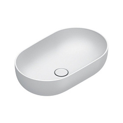 Накладная раковина Sfera 60х37х16 см, покрытие Cataglaze+, санфарфор, белый матовый, Catalano 0522610021 Catalano