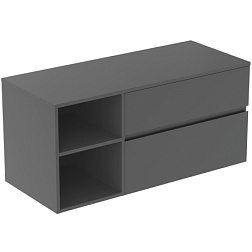 Модуль под раковину Finesse 120,2х50,5х55,8 см, со столешницей, антрацит матовый (лак), Ideal Standard E3438Y2 Ideal Standard