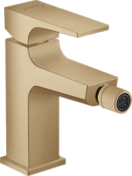 Смеситель для биде Metropol push-open, бронза, с донным клапаном, Hansgrohe 32520140 Hansgrohe