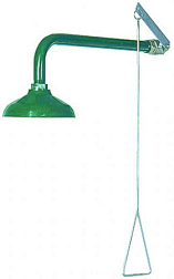 Аварийный душ 215 см, настенный, зеленый, Nofer SC830 Nofer