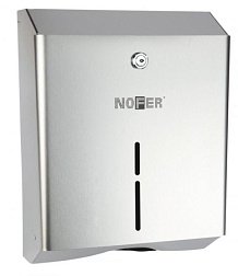 Дозатор бумажных полотенец матовый, хром, Nofer 04010.S Nofer