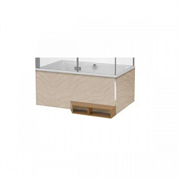 Фронтальная панель для ванны Panolux 120 см, мрамор/гранит, объединенная с боковой, подрезаемая, Jacob Delafon E6D133-D27 Jacob Delafon