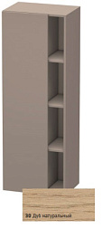 Шкаф-колонна DuraStyle 50х36х140 см, корпус-базальт матовый, фронт-дуб натуральный, левый, подвесной монтаж, Duravit DS1239L3043 Duravit