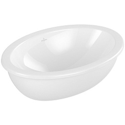 Встраиваемая снизу раковина Loop&Friends 48,5х32,5 см, CeramicPlus, санфарфор, Villeroy&Boch 4A5400R1 Villeroy&Boch