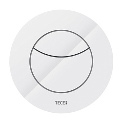 Дистанционная панель смыва TECEflushpoint круглая, белая, комплект подключения приобретается отдельно, пластик, TECE 9240981 TECE