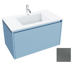 Модуль под раковину Diamante 80х45,6х45 см, антрацит матовый лак, IBX D450802C/ANTRACITAM IBX